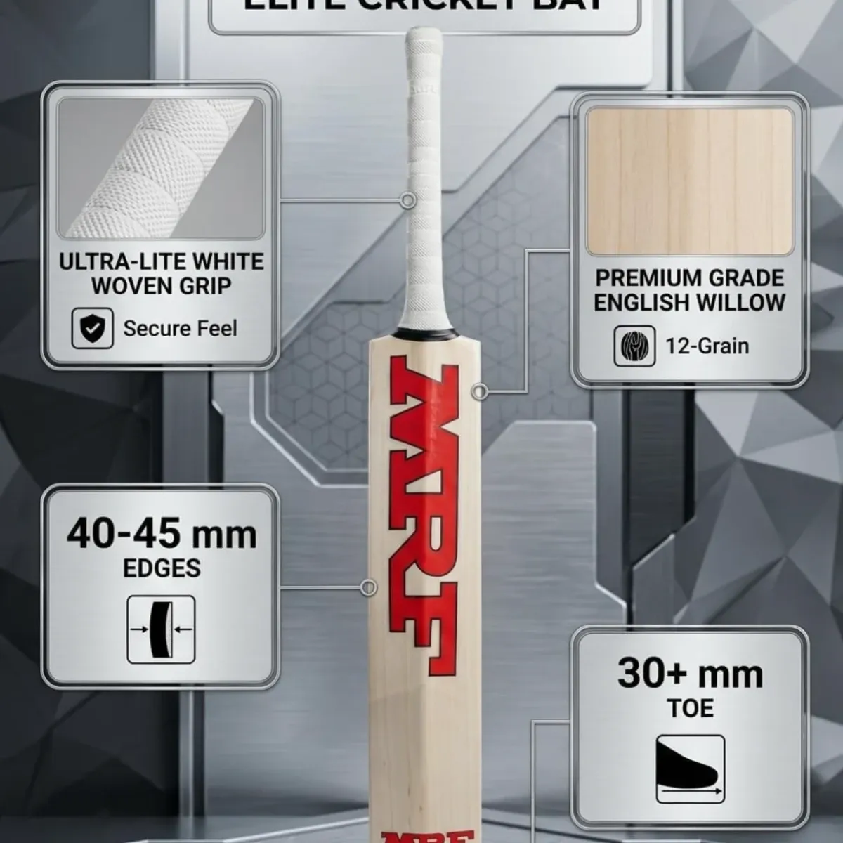 SAG VK Profile English Willow Cricket Bat for 12-14 Yrs | Light Weight Size 6 for Youth 59% off Mobile Image 4