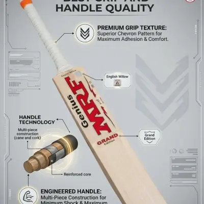 SAG VK Profile English Willow Cricket Bat for 12-14 Yrs | Light Weight Size 6 for Youth  Thumbnail 3