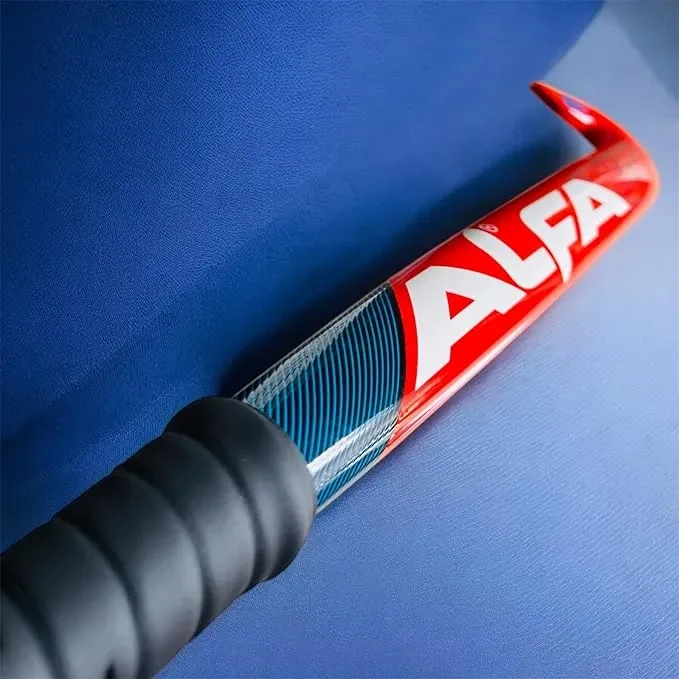 A L F A Limited Edition Composite Hockey Stick (Scoop Bend, 37 INCHES RED)