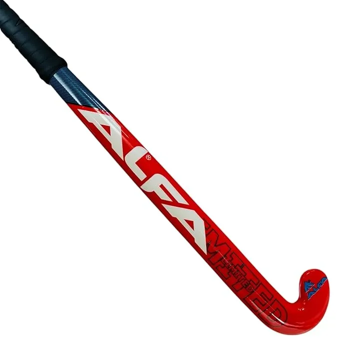 A L F A Limited Edition Composite Hockey Stick (Scoop Bend, 37 INCHES RED) Mobile Image 4