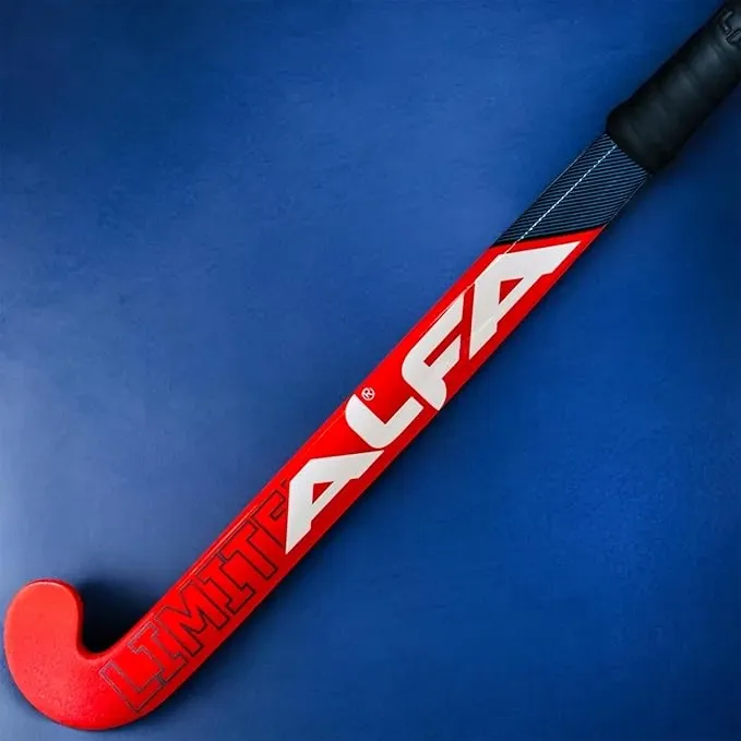 A L F A Limited Edition Composite Hockey Stick (Scoop Bend, 37 INCHES RED) Mobile Image 3