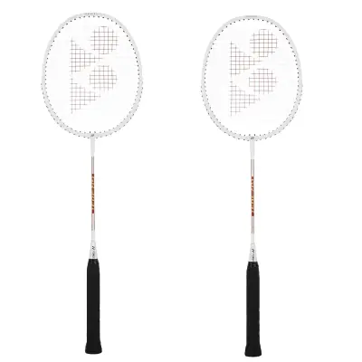 YONEX GR 303i Aluminium Strung Badminton Racket with Full Racket Cover (White) | For Beginners | 83 grams | High Durability Thumbnail 1